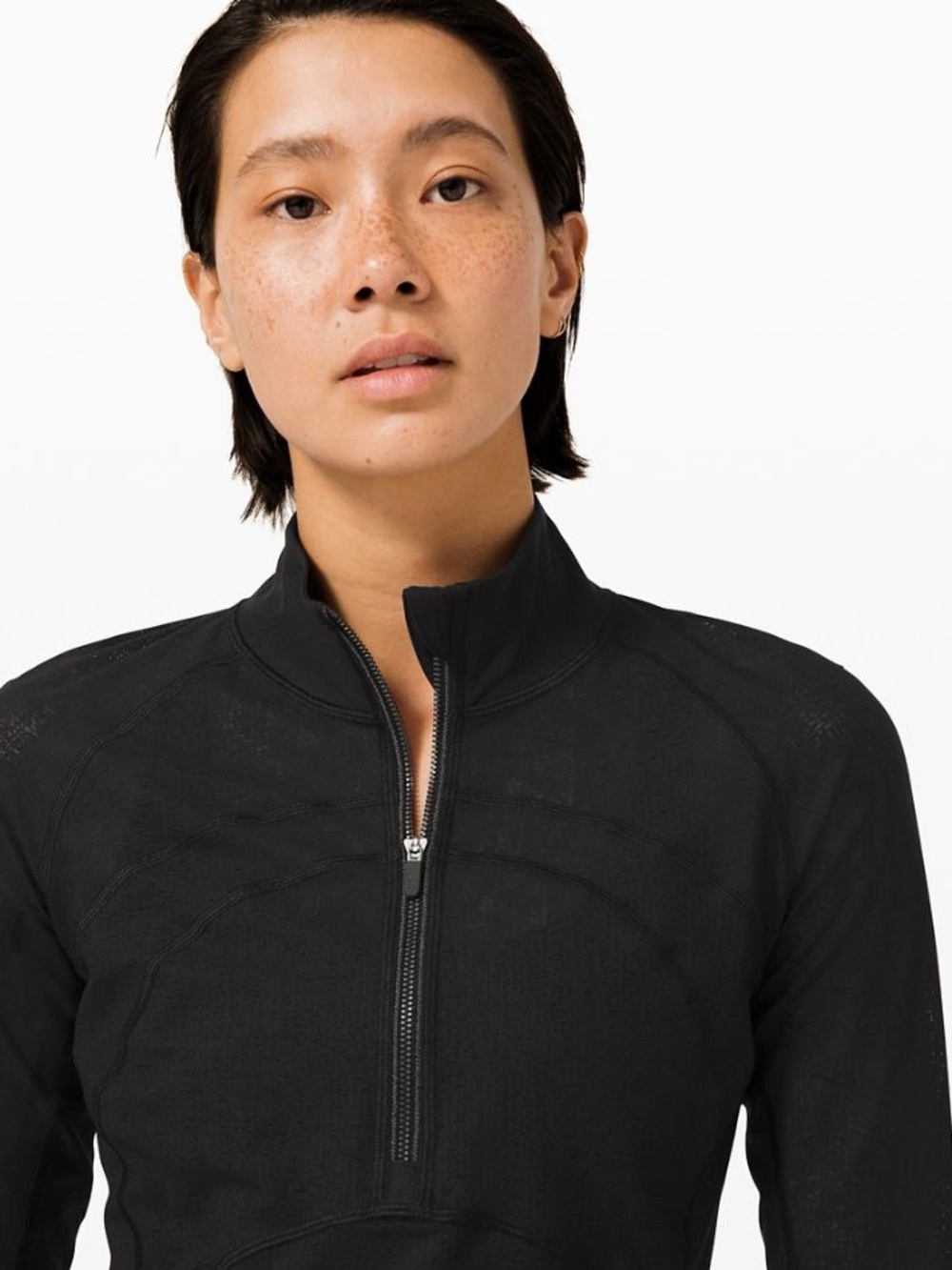 lululemon athletica front of the pack 1/2 zip